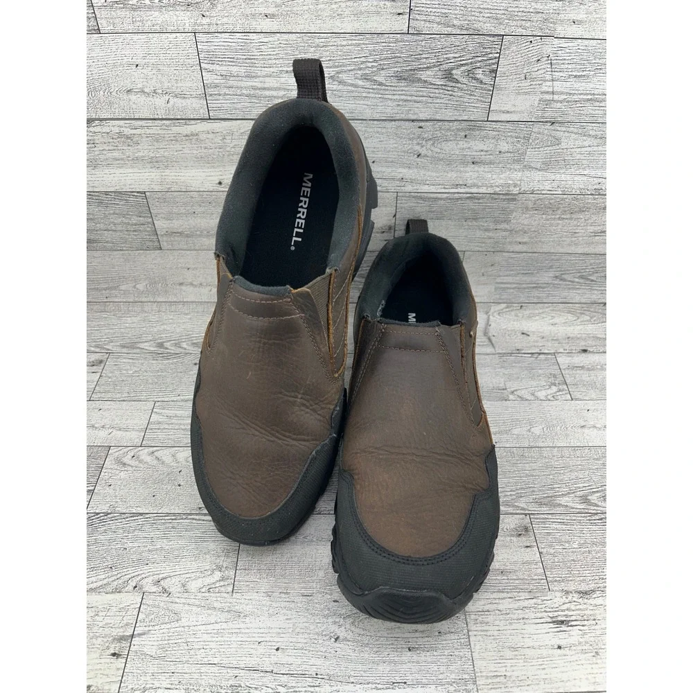 Merrell Coldpack Ice+ Moc Waterproof Mens Brown Leather Winter Shoes J037209 9‎